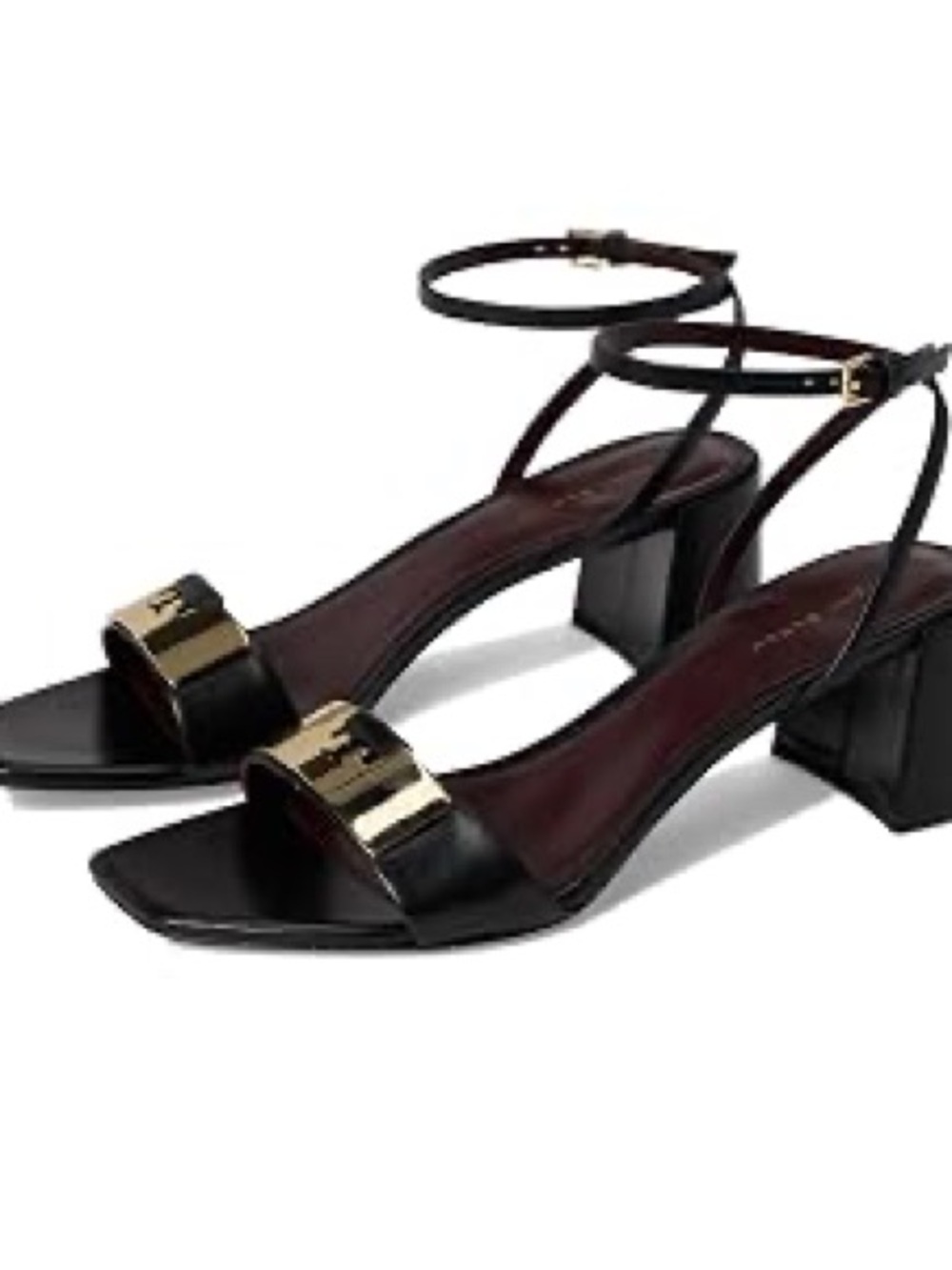 Tory Burch Womens Gigi Sandal 55MM Perfect Black/Gold 8 Medium